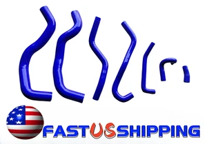 SILICONE RADIATOR&HEATER HOSE KIT For HONDA ACCORD/ACURA TSX CL7 K20A 02-08 Blue - Foto 1 di 2