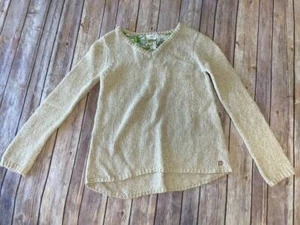 Matilda Jane size 10 Hello Lovely Just Chillin tan beige ivory sweater NWT B16 - Picture 1 of 3