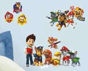 PAW PATROL 37 CALCOMANÍAS DE PARED Pegatinas Peeling Stick Arte Niños Decoración de Habitación Cachorros Persecución EE. UU. - Imagen 1 de 3