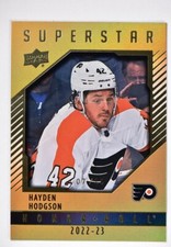 2022-23 UD Series 2 Honor Roll Gold Rainbow #HR97 Hayden Hodgson /25