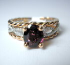 1.22 ct Natural Spinel & Diamonds 14K TT Rose & White Gold Ring Was $1,695 Video