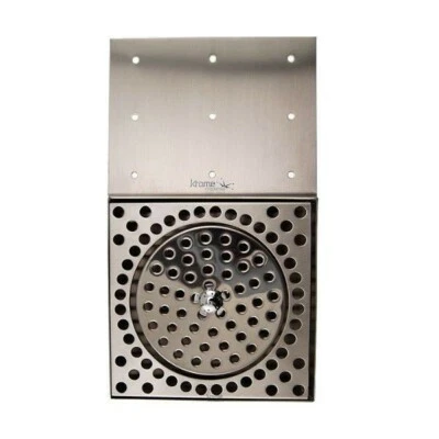 Stainless Steel Drip Tray - Counter Mount With Glass Rinser and Drain - Image 1 of 3