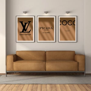 Set di 3 citazioni di moda designer regalo casa da parete divertimento arte stampa poster immagine A4 - Foto 1 di 3