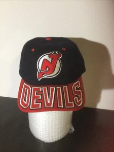 New Jersey Devils Hat Cap NHL Snapback 90's Starter The Right Way Spell VINTAGE! - Picture 1 of 6