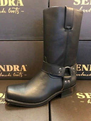 Sendra Boots Cowboystiefel Westernstiefel Bikerstiefel Motorradstiefel 8833 Blk