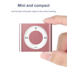 Mini Clip MP3 Player with Speaker Metal TF Card 64G Expansion 180mAh (Rose Gold)