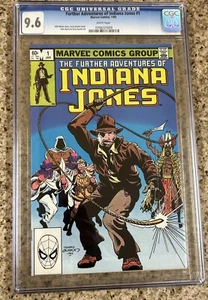 Further Adventures of Indiana Jones #1 CGC 9.6 1983 Marvel - White Pages - Picture 1 of 7