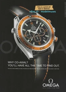 Relojes OMEGA 1 página revista anuncio impreso 2008 coaxial - Imagen 1 de 1
