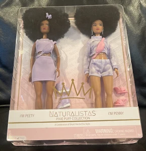 NATURALISTAS African American Fashion Dolls 2 Pack I'm PEETY and I’m PENNY NEW - Picture 1 of 6