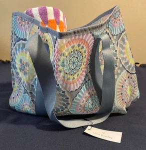 Vera Bradley Sunny Medallion Mesh Beach Tote Towel Bundle - NWT - Picture 1 of 3