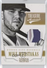 2012 Panini National Treasures Treasure Materials Prime /25 Mike Moustakas #45