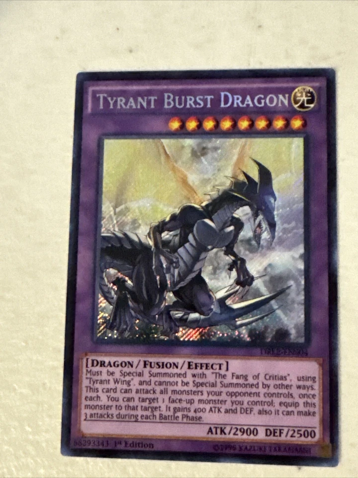 Yu-Gi-Oh! TCG Tyrant Burst Dragon Dragons of Legend 2 DRL2-EN004 1st Edition... - Image 1 of 1