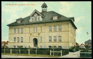 ALEXANDRA SCHOOL - MANDÍBULA DE ALCE, SASK POSTAL - Imagen 1 de 1