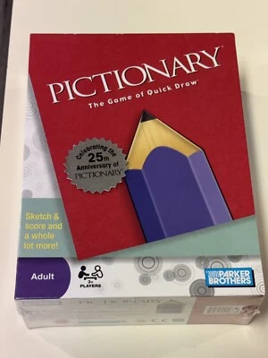 Pictionary New 25th Anniversary Year Parker Brothers Factory Sealed 2009 - Image 1 of 4