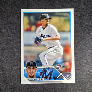 2023 Topps Update Series EURY PEREZ RC #US139 Miami Marlins SP!💥