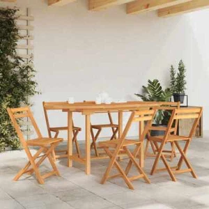 vidaXL Extending Garden Table 110-160x80x75 cm Solid Wood Teak BMG - Picture 1 of 8