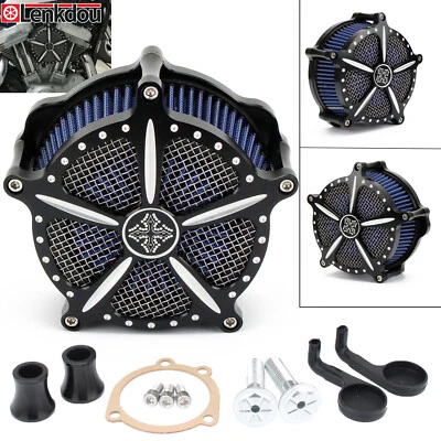 Filtro de admisión de filtro de aire cruzado CNC XL1200 883 cuarenta y ocho para Harley Sportster Foto 1 de 4