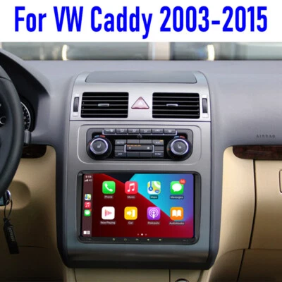 9" For VW Caddy 2003-2015 Wireless Carplay Android Auto Stereo Car Radio GPS 64G - Image 1 of 4