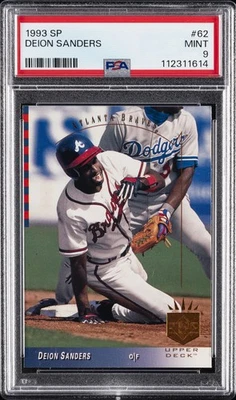 1993 SP #62 DEION SANDERS PSA 9 - Image 1 of 2