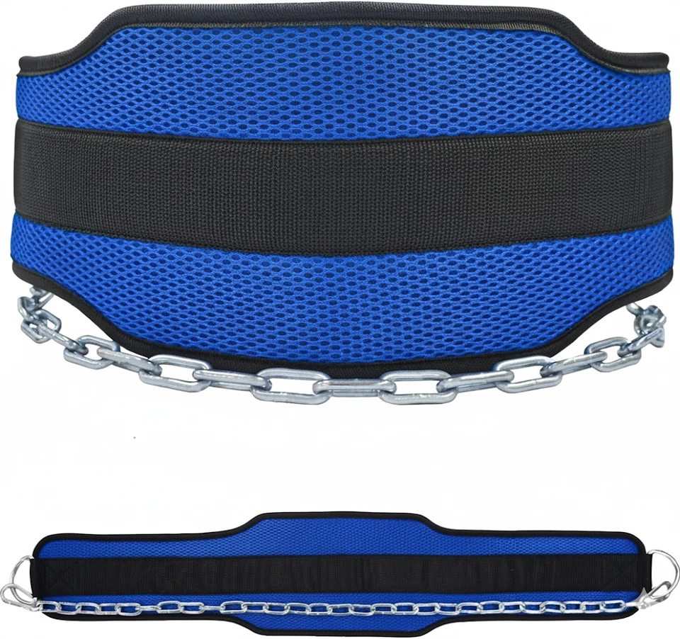 Best Heavy Duty Dipping Belt 15 CM Back Weight Lifting Dip Belt with 92 CM Chain - Image 1 of 3