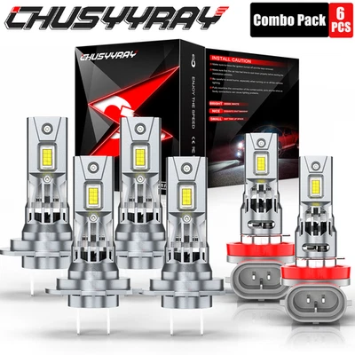 H7 H7 H11 6X 6000K Blanco LED Faro Antiniebla Bombillas para Suzuki Kizashi 10-13 Foto 1 de 4