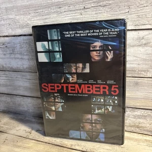 New! September 5 DVD, 2025 Sealed Ships FREE White Knuckle Thriller True Story - Picture 1 of 4