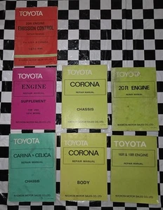 7 Toyota Manuals OEM Shop Service Repair Manual DIY Maintenance Guide - Picture 1 of 9