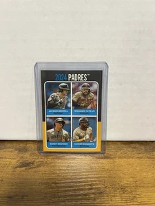 2024 Topps Heritage High Number 1975 Team Quads #75TQ-6 San Diego Padres - Picture 1 of 2