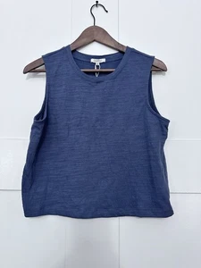 Z-Supply High Neck Cropped Blue Tank Size M - Picture 1 of 7