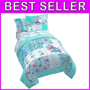 Vibrant Lilo and Stitch Twin Bedding Set - 5 Piece Comforter - Picture 1 of 8