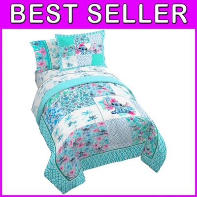 Vibrant Lilo and Stitch Twin Bedding Set - 5 Piece Comforter - Image 1 of 4
