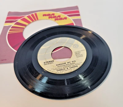 7" 45 vinyl record LOT OF 7 Allman Bothers, Cher, Cheech & Chong, etc. G to VG - Image 1 of 4