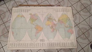 The Official Map Of The World By The National Survey Company Chester Vermont... - Picture 1 of 8