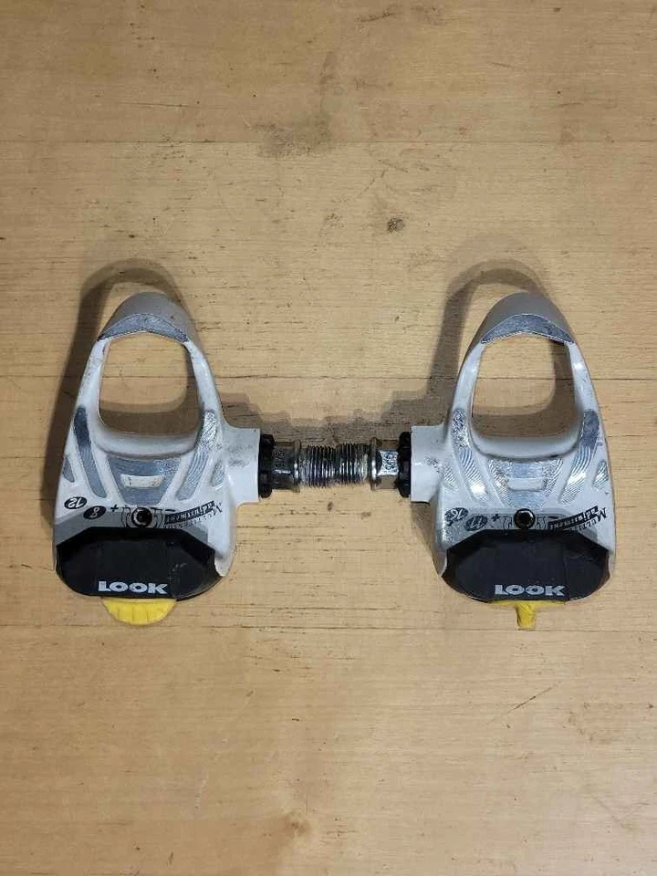Pedales sin clip Look ARC aleación blanco bicicleta de carretera componente ajustable Foto 1 de 1