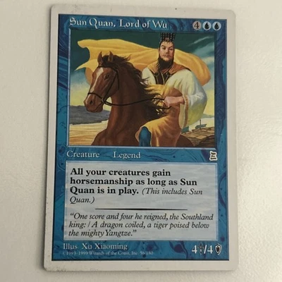 ***English Sun Quan, Lord of Wu*** MTG Portal 3 Kingdoms Magic RARE - Image 1 of 2