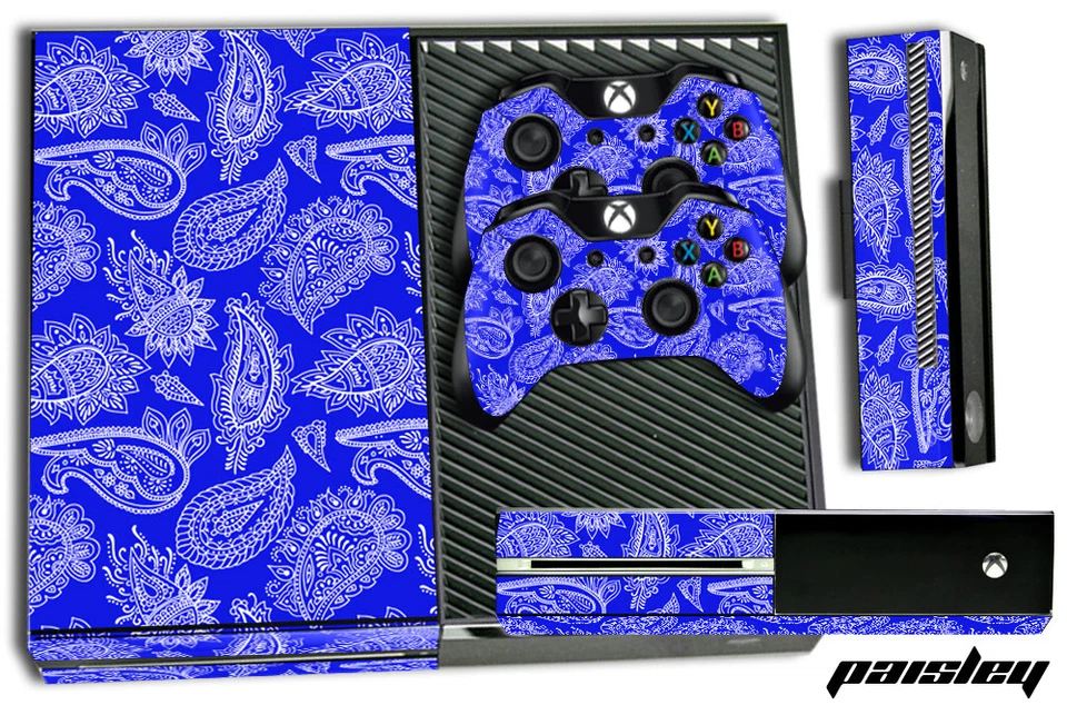 Xbox Un 1 Peau Jeu Console Décalque Plus Manette Stickers Bandana Crip Cachemire - Photo 1/1