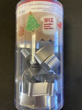 Mini Christmas Cookie Cutters - 12 Piece - Santa, Reindeer, Present, Sleigh...