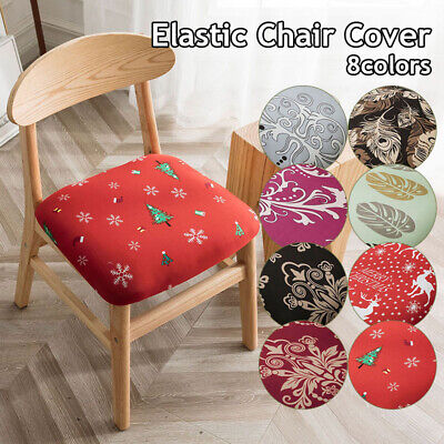 1/4/6PCS Chair Cover Seat Cover Vintage Floral Dinner Stool Cover Elastic Cover • 5.88$