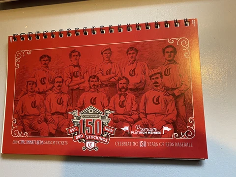 2019 Cincinnati Reds Platinum 81 Game Season Ticket Book Cover