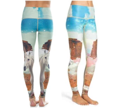 Leggings Hot Pant com estampa de unicórnio TEEKI Wrangler tamanho XS - Imagem 1 de 4