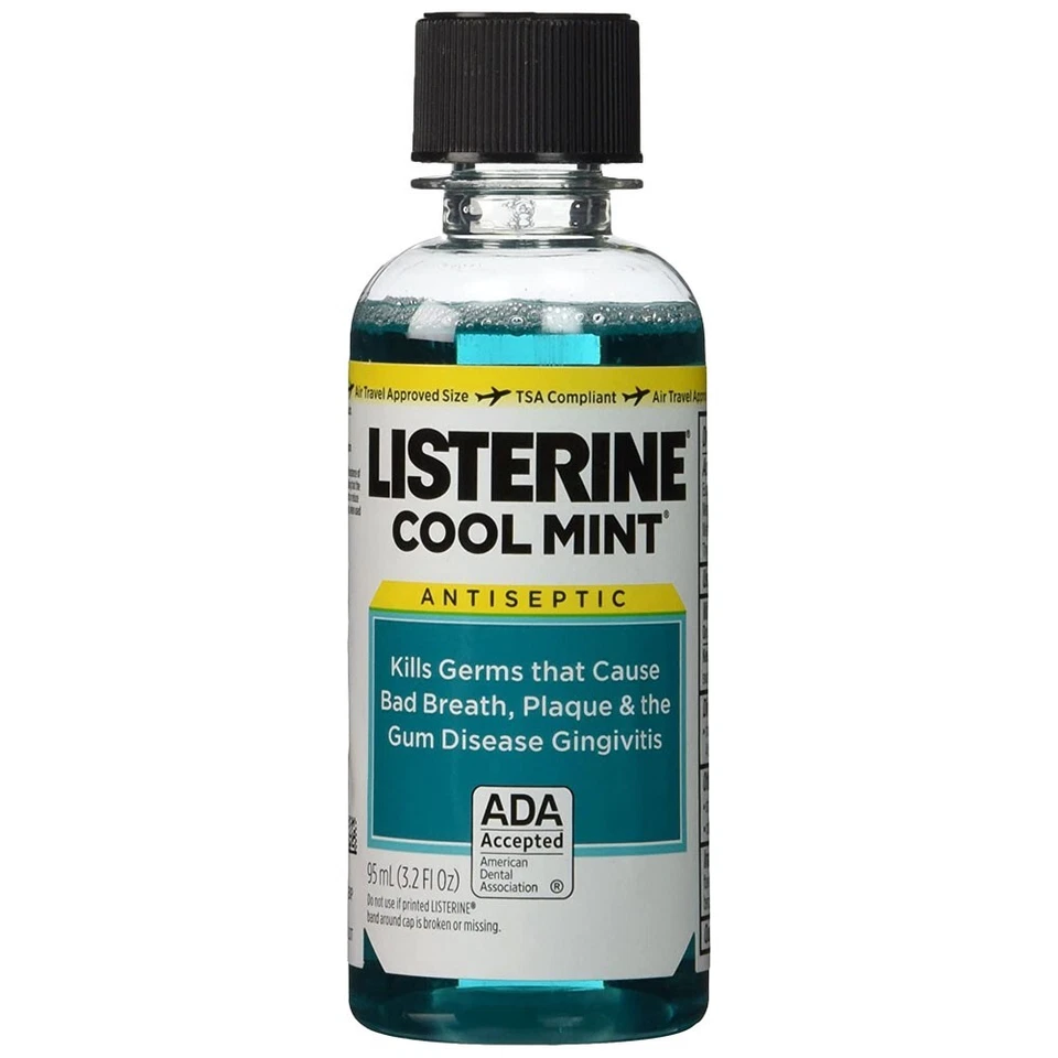 1 x LISTERINE Cool MINT Antiseptic Mouthwash - 3.2 Oz - Image 1 of 1
