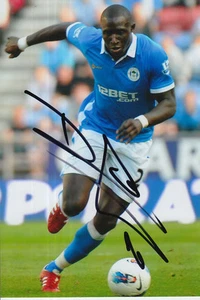 WIGAN HAND SIGNED MOHAMED DIAME 6X4 PHOTO 3. - Imagen 1 de 1