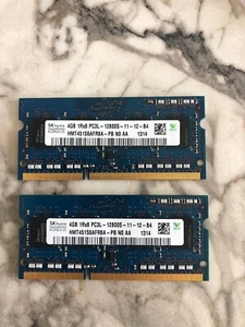 SK Hynix RAMMEN(2X4GB)-HMT451S6AFR8A-PB N0 AA 1RX8 PC3L-12800S-11-12-B4 - Afbeelding 1 van 3