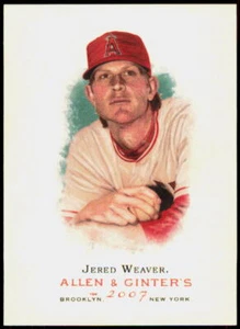 2007 Topps Allen & Ginter #135 Jered Weaver Los Angeles Angels - Foto 1 di 2