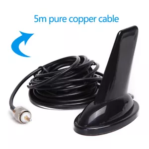 144/430MHz Dual Band Shark Fin Design Magnetic Suction Cup Car Radios Antennas - Picture 1 of 7