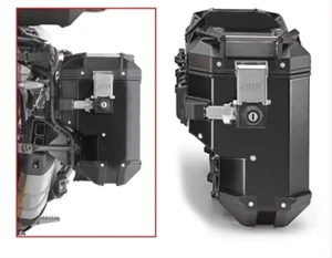 GIVI TREKKER OUTBACK EVO 33 RIGHT SIDE OBKES33BR PANNIER Side-Case Black alloy - Picture 1 of 11