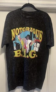 Authentic The Notorious B.I.G. Biggie Tee Rare Size Large Faded Black - Bild 1 von 3