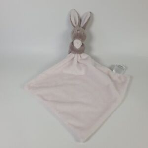 Little White Company Bunny Comforter Bonnie  Brown Rabbit Pale Pink Baby Soother