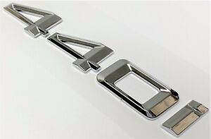 CHROME 440i FIT BMW 440 REAR TRUNK NAMEPLATE EMBLEM BADGE NUMBERS DECAL NAME