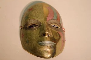 Bronze Deko Maske - Bild 1 von 4